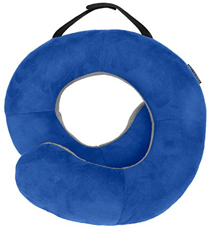 Travelon Deluxe Wrap-n-Rest Pillow, Cobalt/Gray