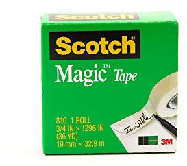 3 m Scotch Magic 810 19 Mm x 33 M Transparent Schreibwaren und Klebeband für Büro