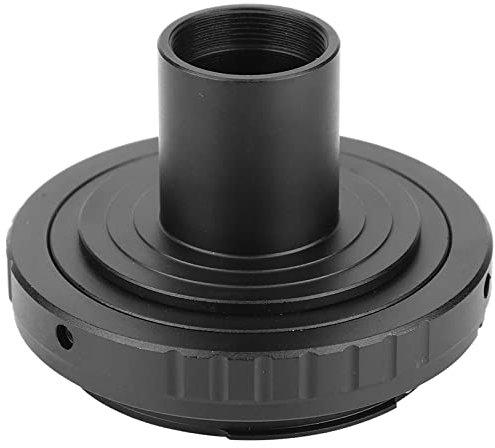 Goshyda Mikroskop Okular Adapterring, Schwarz Aluminiumlegierung Adapterring 23,2 Mm T Mount Mikroskop Okular Konverter Adapter für Mounts SLR Kamera for