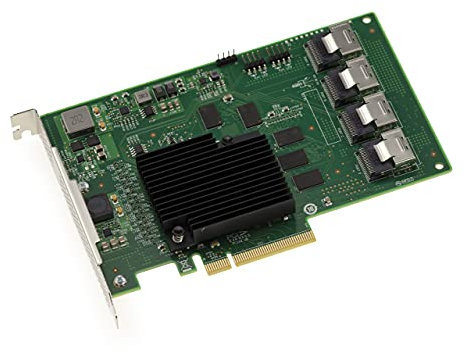 KALEA-INFORMATIQUE Tarjeta controladora PCIe 2.0 SAS 6GB 16 Puertos internos. Modelo OEM 9201-16I SAS 2116