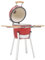 vidaXL Kamado Grill Smoker Holzkohlegrill Kugelgrill Standgrill Gartengrill Keramikgrill Räucherofen Barbecue BBQ Keramik 76cm Rot