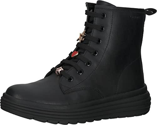 Geox Mädchen J Phaolae Girl A Stiefeletten, Schwarz, 32 EU