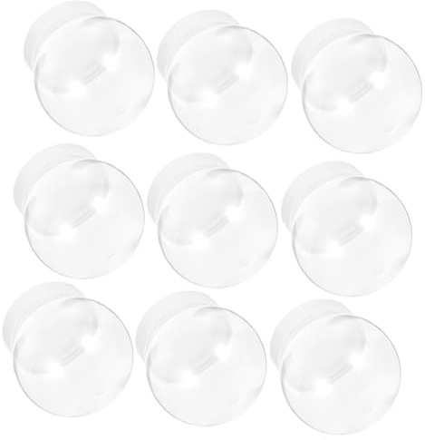 Beatifufu 10piezas De Nieve DIY Navideña Globo De Plástico Transparente para Manualidades Decoración Festiva y Proyectos Creativos