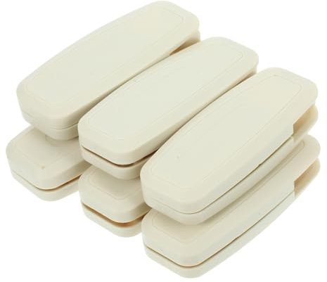 HOLIDYOYO Accesorios para Cortinas 6 Piezas Pesos De Cordón para Persianas Verticales Enrollables Y Plisadas con Tiradores Plásticos Blanco para Hogar Y Cocina