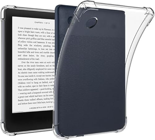 VOVIPO Transparente Hülle für 6 Tolino Shine 5/Shine Color/Shine 4& Kobo Clara Colour/Clara BW(2024)/Clara 2E, Ultra weiche Flexible TPU Haut Stoßstange Rückseite Cover für Kobo Clara Colour-Clear
