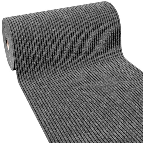 emmevi Passatoia Antiscivolo Corridoio Moquette Spessa Interno Esterno Tappeto Ingresso A Righe 100x400 Cm