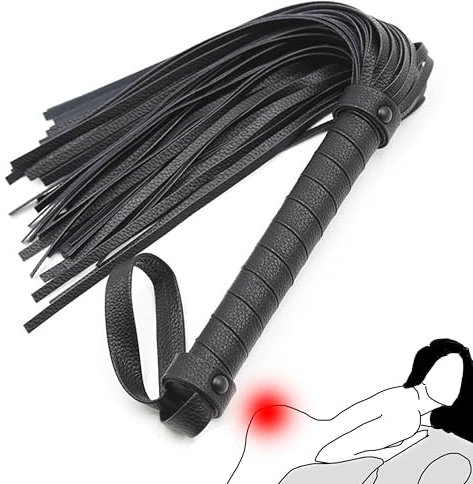 Flogger & Whips Sex SM, Flogger Sex Leather, Bdsm Whips Sex Hard, WUUDOA Whip Sex Soft, Sex Whip for Women, Toy Extreme Slave