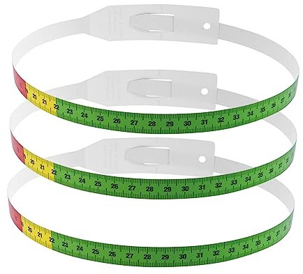 SHINEOFI 1 Juego Circunferencia Herramienta De Medición Plástica Flexible De Bebés Y Precisa Y Duradera Objetos Cilíndricos 3 Piezas