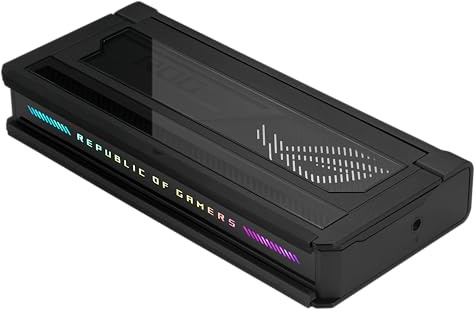 ROG BULLWARK Dock / DG300, Estación de Acoplamiento 7 en 1, HDMI 2.1 8K/4K, 3 USB-A 10Gbps, USB-C 100W, Ethernet, RGB, Negro