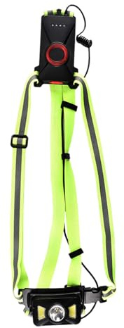 Lampada Da Torace LED Per Corsa Notturna – IPX5 Impermeabile 65° Regolabile, 5 Modalità COB XPE, Batteria 4-12 Ore | Ciclismo Camminata Escursionismo Campeggio Illuminazione Di Sicurezza Alta
