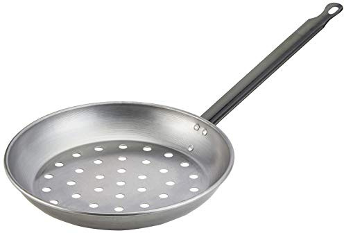 IMEX El Zorro 63121 – Poêle à Griller Les Marrons, 26 cm, Couleur Gris