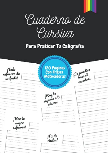Cuaderno De Cursiva - Para Practicar Tu Caligrafía: Cuaderno de escritura caligráfica - versión LGBTQ - para niños, adolescentes y adultos con una ... | DIN-A4 | 8.27''x11.69'' | 120 páginas