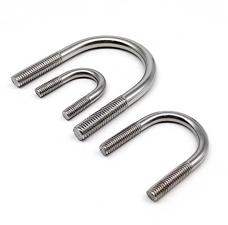 UAMOU M6 M8 M10 M12 Hochwertiger 304 A2 Edelstahl U-Typ-Form-Reifenrohr-Rohrclip-Riemenverschluss Klemmschraube Bolzen U-Schraube U-Bolzen Cheerfully (Size : M12x76mm)