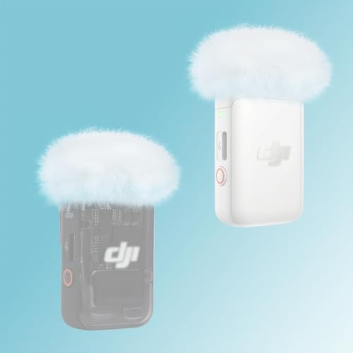 YOUSHARES Parabrisas de Micrófono DJI Mic 2, Protector Antiviento de Filtro Antipop, Compatible con DJI Mic 2, DJI Osmo Pocket 3, Profesional para Exteriores, Resistente al Viento y al Sonido (2PCS)