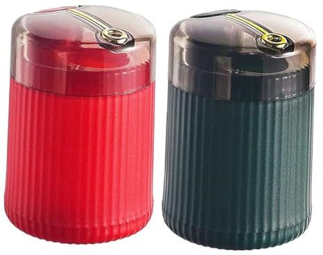 POPETPOP 2piezas Caja De Palillos De Dientes Dispensador Portátil Palillero De Escritorio Organizador De Palillos Unidades Hogar Coche Palillero De Prensa Doméstico