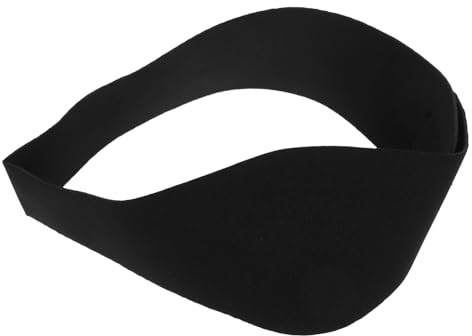 Diadema de Natación Ajustable de Plástico para Niños y Adultos | Protección Orejas, Evita la Entrada de Agua, Uso en Lago y Canoa, Color Negro