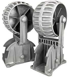 Pactrade Marine Flip-up Retrackable Dinghy Wheels Pair Nylon Inflatable Boat Launching Wheels/Boat Dolly