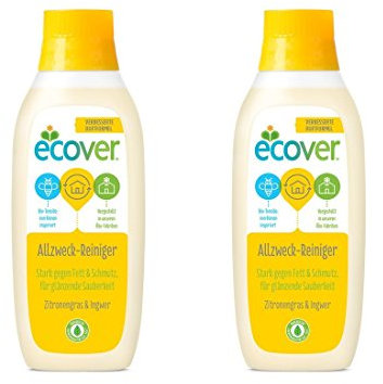 Ecover Nettoyant multi-usages Citronnelle Qualité Ecologique Premium depuis 1979 - 2 bouteilles de 750 ml
