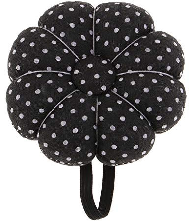 sharprepublic Nadelkissen Armnadelkissen Armband Stecknadelkissen Nadelkissen Stecknadel mit Spange - Schwarz