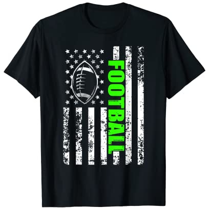 American Flag football Patriotic football T-Shirt