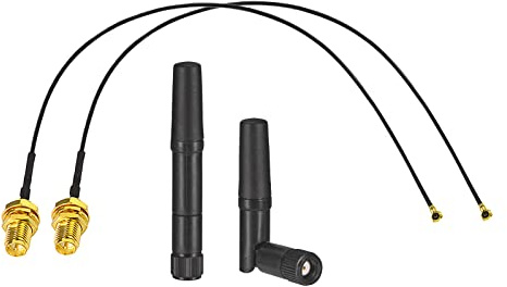 Eightwood Dual Band Small WiFi Antenna Kit for M.2 NGFF WiFi Card