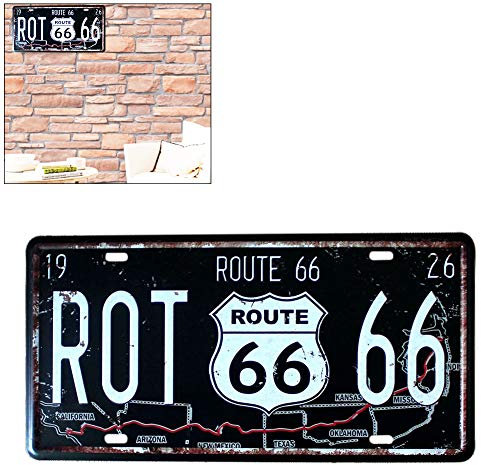 Retro Vintage Auto License Plate American Metal Tin Sign, Wall Decor Metal Signs Vintage Plaque Auto License Plate Home Pub Bar Decor Garage Tin Sign Embossed Tag (179)
