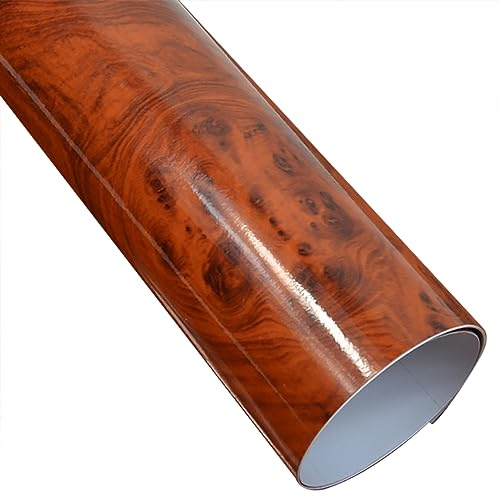 COYOUCO Film Vinyle À Grain De Bois Très Brillant, 30 X 200 Cm, Film Intérieur Automobile, Autocollant, Enveloppe Interne De Voiture, Film Auto-Adhésif pour Bricolage, Étanche sans Bulle,L06