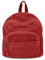 Boziee Klein Canvas Rucksack Damen Cityrucksack Rucksäcke Daypacks Rucksackhandtaschen Schulrucksack für Damen Mädchen Teenager Schule Travel Arbeit small size (Cord, Rot)