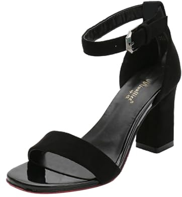 Women's Sandals with Heel, Strappy Sandals, Elegant Dress Shoes, Party, Wedding Shoes, High Heels, Sexy Pumps, Strappy Pumps, Peep Toe Beach Sandals, Summer Shoes, Evening Shoes, Lace-Up Shoes, black