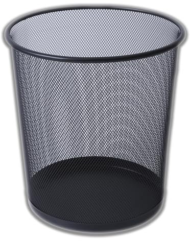 IPEA Cestino per la Carta in Rete Metallica Nero - 26 X 23 cm - Cestino Getta Carta Riciclaggio per Ufficio, Casa, Camera, Scuola - In Metallo - Cesto Spazzatura per Scrivania, Tavolo, Mobile