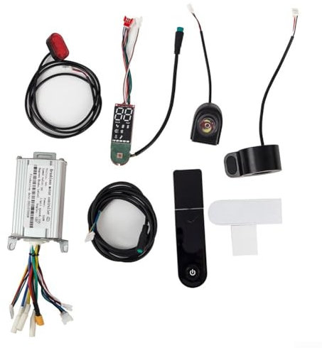Feeshoppher Electric Scooter Controller Dashboard Kit 36V 350W Circuit Board Motherboard With LED Display Headlight Taillight Brake Accelerator Set