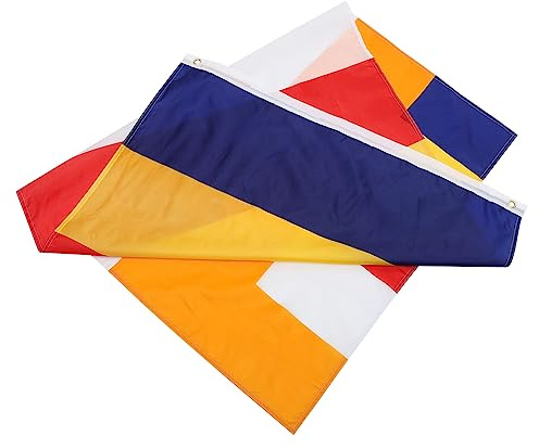 TOBBOMEY Bandiera Preghiera Buddista in Poliestere Decorazione Resistente Per Templi e Ambienti Esterni Colori Vividi Come Regalo Spirituale Per Fedeli