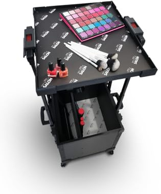 Mallette Trolley 3 en 1 Professionnel - Salon de Coiffure Make Up Mobile
