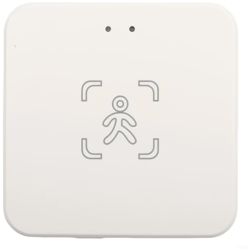 Drahtloser Präsenzsensor für Smart Home, menschliche Erkennung bis zu 10 m, für Zigbee 3.0 und Wi-Fi 2,4 GHz, Lichtsensor 0–3000 Lux, für Studvin App (Zig-Bee-Version)