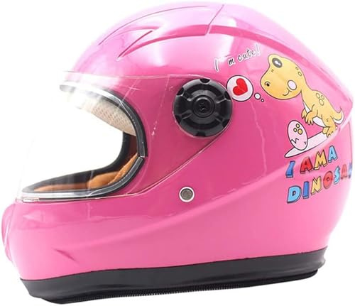 Casco Integral De Motocicleta Para Niños Con Visera, Aprobado Por DOT, Bonito Casco De Motocross Para Niños Y Niñas, Ideal Para Carreras, Ciclomotores, Scooters Eléctricos, ATV 2,48~53cm