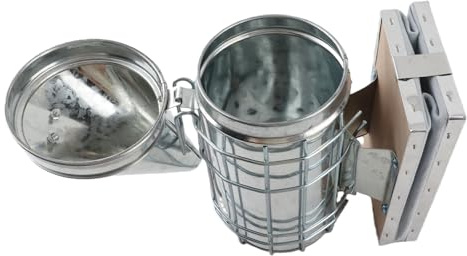 ZDETGU Affumicatore per Apicoltura con Affumicatore per Api in Ferro Termico per Ispezioni Sicure delle Colonie, Attrezzatura per Apicoltura per un Controllo e una Manutenzione Delicati