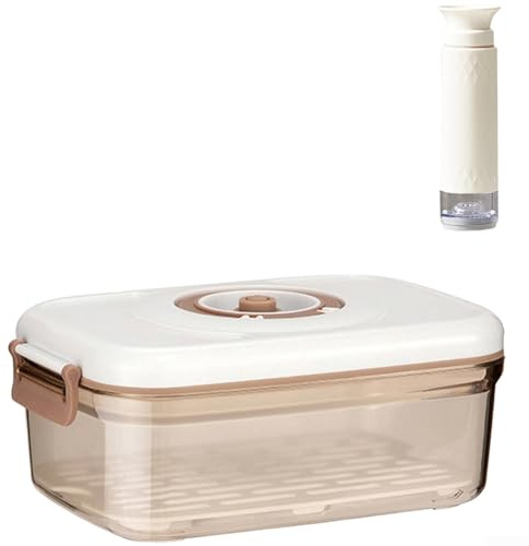 Fishing Bait Box with Vacuum for Carp Fishing, Quick Bubble Ball Bait Preparation Tool, Leak-Proof ABS Storage Container for Electric or Manual Systems(H)