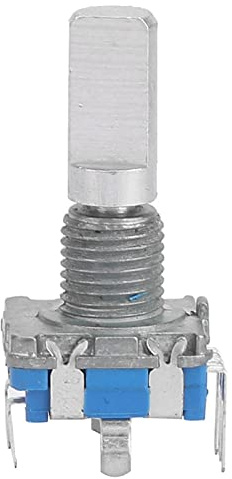 Aramox EC11 Encoder Switch 5 Pin Digital Potentiometer, Metal Pulse Encoder 360 Degree, Switch Funktion, Känsligt Svar, Enkel Installation för Audio Equipment Smart Home