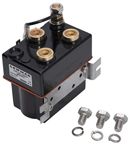 Lewmar Windlass Solenoid Contactor, 12V Dual Direction Reversing Relay for Electric Windlasses, Dual Directional Control for Permanent Magnet Motors, Genuine Replacement Part – 0052531