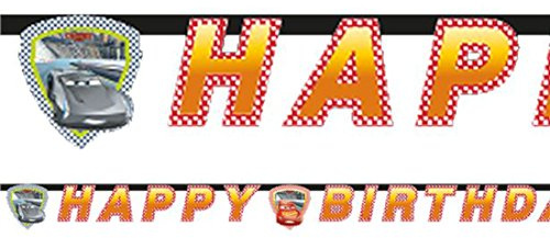 Cars 3 Happy Birthday Banner