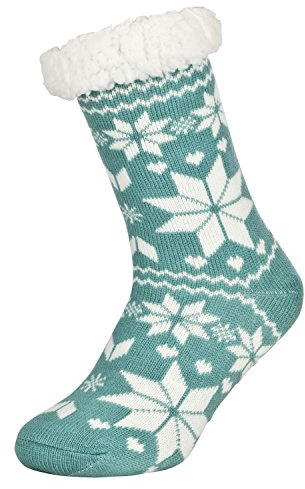 Tobeni 1 Pair Femme Chaussure Maison ABS Chaussette Cuddly Stopper Chaussettes avec Semelle Anti-dérapantes Pimple Taille Taille unique Couleur Crystal de glace-Menthe