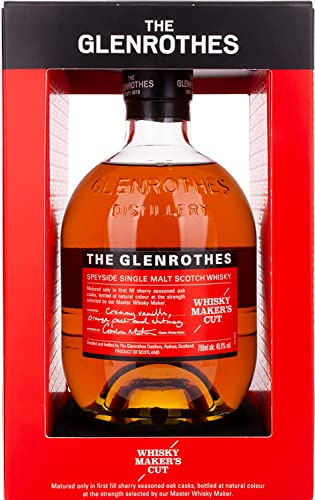 The Glenrothes Speyside | Single Malt Scotch Whisky | Maker´s Cut | mit Geschenkverpackung | langanhaltend fruchtig | 48,8% Vol | 700ml Einzelflasche