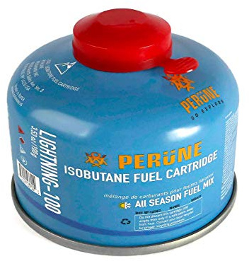 Perune Iso-Butane Camping Fuel Gas Canister All Season Mix - 100gram