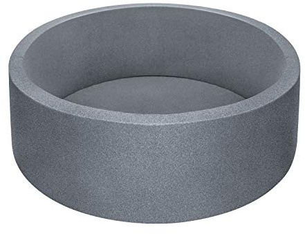 TRENDBOX Soft Foam Sponge Indoor Round Ball Pit,Ideal for Children - Dark Gray