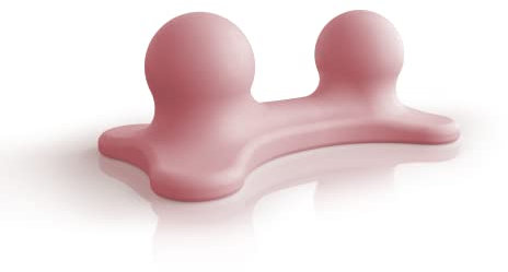 Triggerdinger® Double Dude Pink | Verspannungen und Blockaden im Rücken lösen | Massagegerät zur Selbstbehandlung von Triggerpunkten | Made in Germany (Pink)