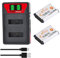 Pickle Power NP-BX1 Akku (1600mAh 2-Pack) und LCD Dual Slot Ladegerät für Sony ZV-1, Cyber-Shot DSC-RX100, DSC-RX100 II/III/M4/M5/M6/M7/Ⅳ/Ⅴ/Ⅵ/Ⅵ/Ⅶ/VA, WX500, WX350, HX99, HDR-AS300/AS50, MDR-MV1