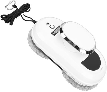 Robot Limpiacristales Potable, Lavacristales con Control Remoto, Limpieza Automática, con Planificación Inteligente de Ruta, Potencia de Succión 5600pa, Tecnología de Detección