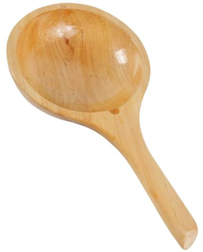 BRIGHTFUFU Saunakelle aus Holz Ergonomische Badelöffel Wasserschaufel für Spa Zuhause Stabiler Griff Multifunktionale Küchenhilfe