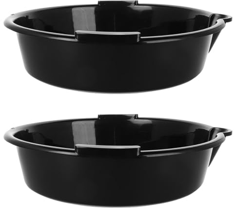 SHINEOFI Vaschetta Raccogli Gocce in Plastica Resistente 2 Pezzi Vaschetta di Raccolta Olio Portatile Anti Fuoriuscite per Manutenzione Auto e Officina Vassoio Raccolta Fluidi Multiuso