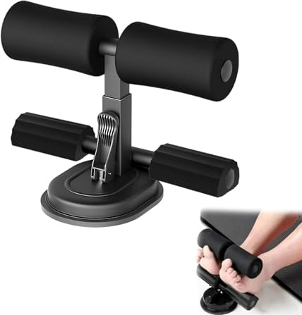 Sit Up Bar for Floor with Foot Holder,Abs Workout Equipment Portable Adjustable Sit Up Assistant Device for Home Fitness Exercising and MusclesFull Body Training